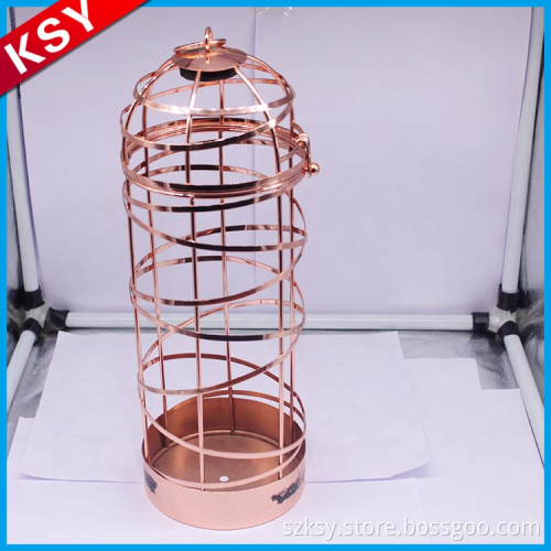 2017 New Customized Home Use Wall Mount Portable Metal Wire Wine Rack
